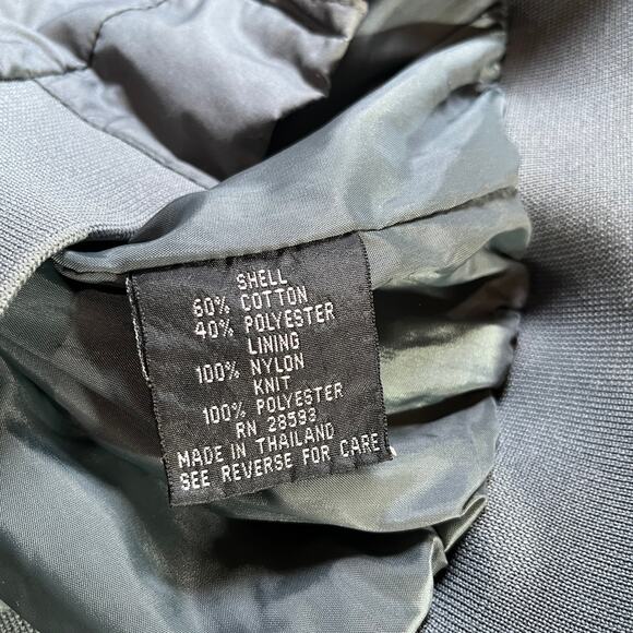 Vintage Members Only Bomber Jacket Mens 44 Gray‎ Full Zip Outdoor Pockets 90s - Picture 7 of 10